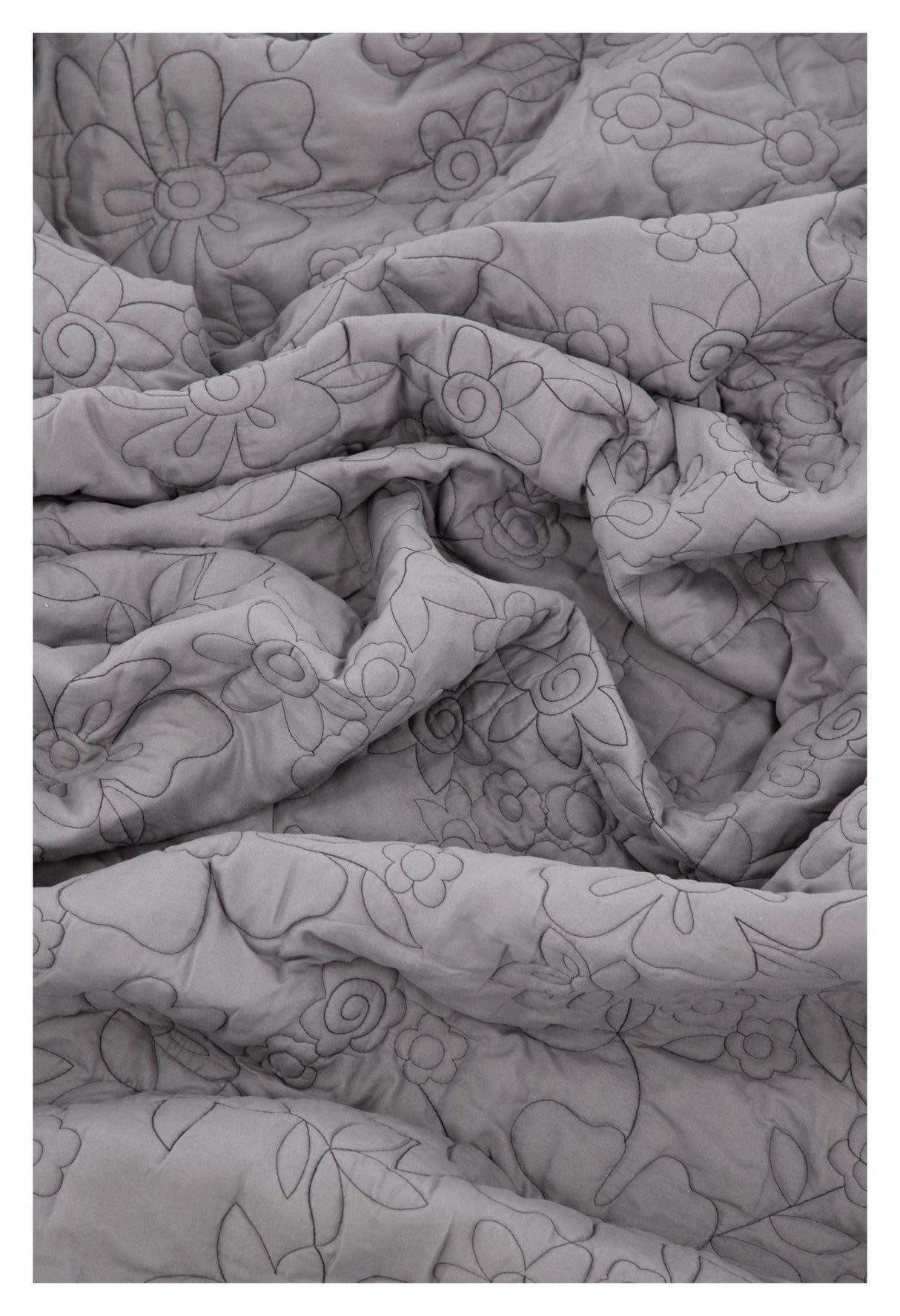 Niki Bedspread 180x260 - Light gray