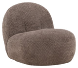 Omaha Lounge Chair ,Brown Bouclé