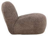 Omaha Lounge Chair ,Brown Bouclé