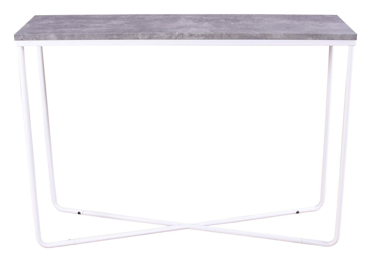 Palace Side Table - Concrete-look/White, 110x30