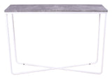 Palace Side Table - Concrete-look/White, 110x30