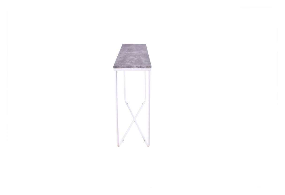 Palace Side Table - Concrete-look/White, 110x30