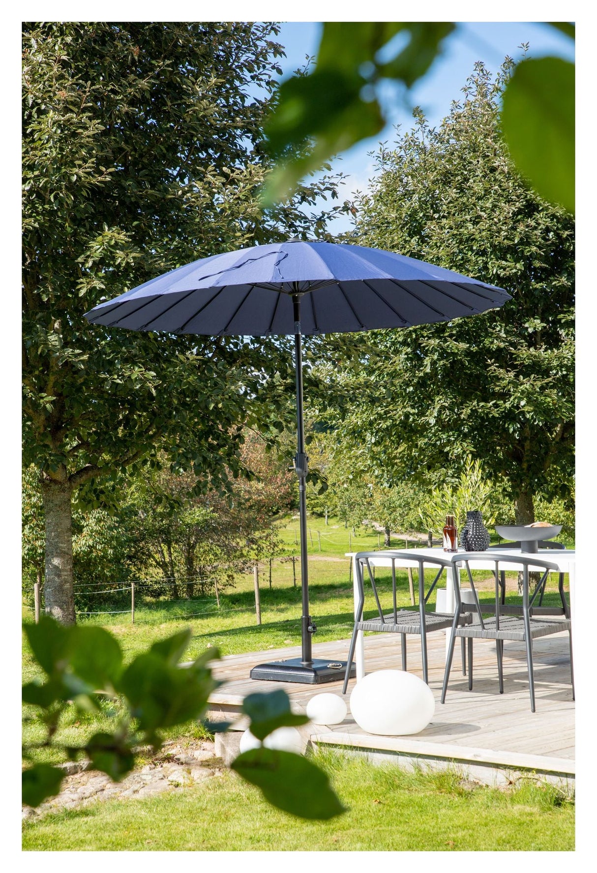 Palmetto Parasol w. tilt - Blue