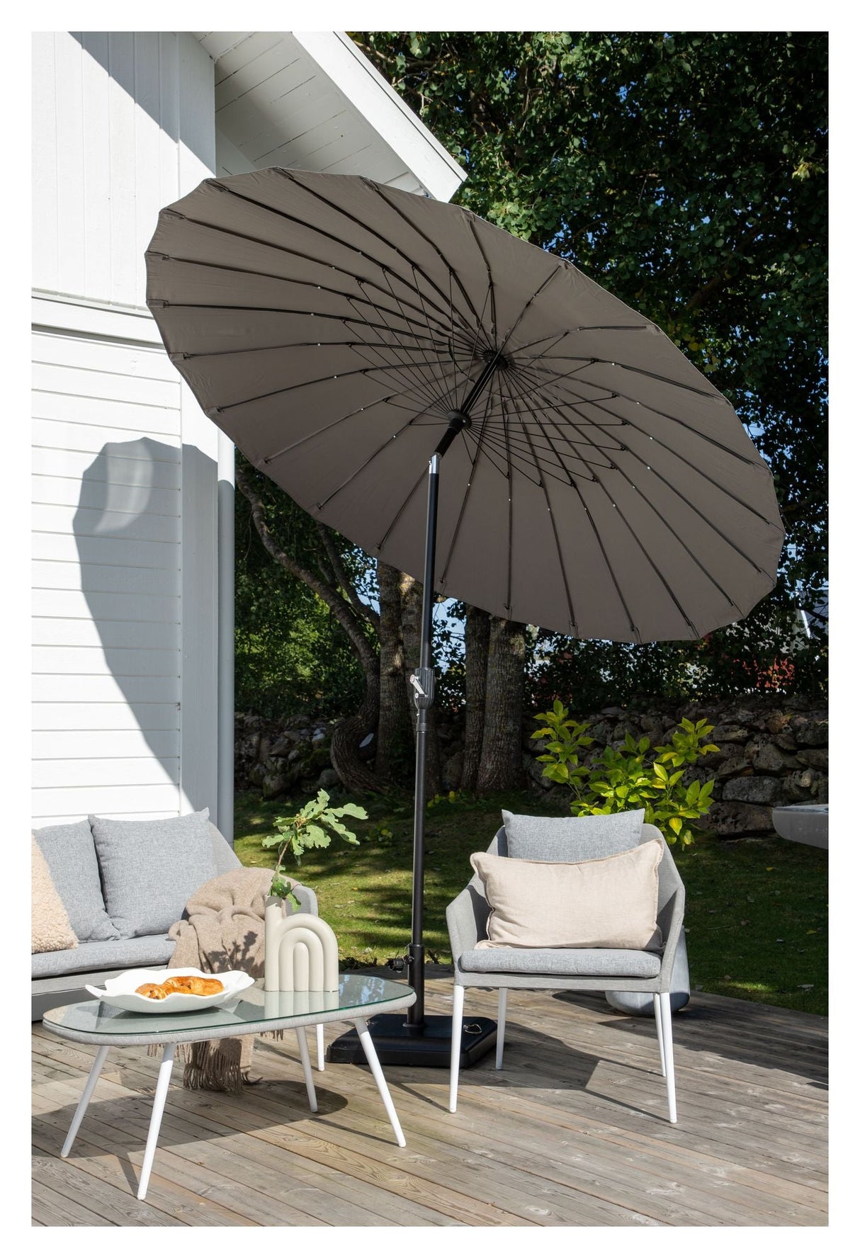 Palmetto Parasol w. tilt - Gray