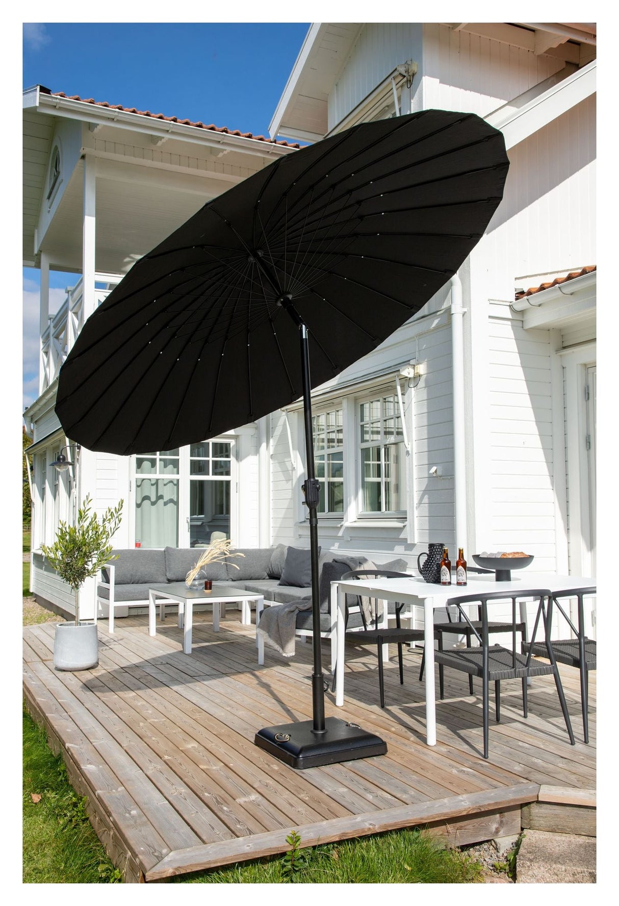 Palmetto Parasol w. tilt - Black