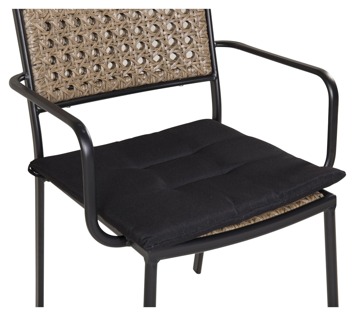 Paola Garden Chair, Black w. black cushion