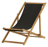 Peachy Deck Chair - Black/Akacia