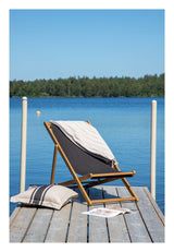 Peachy Deck Chair - Black/Akacia