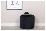 Peg Pouf, Black Velvet