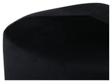 Peg Pouf, Black Velvet