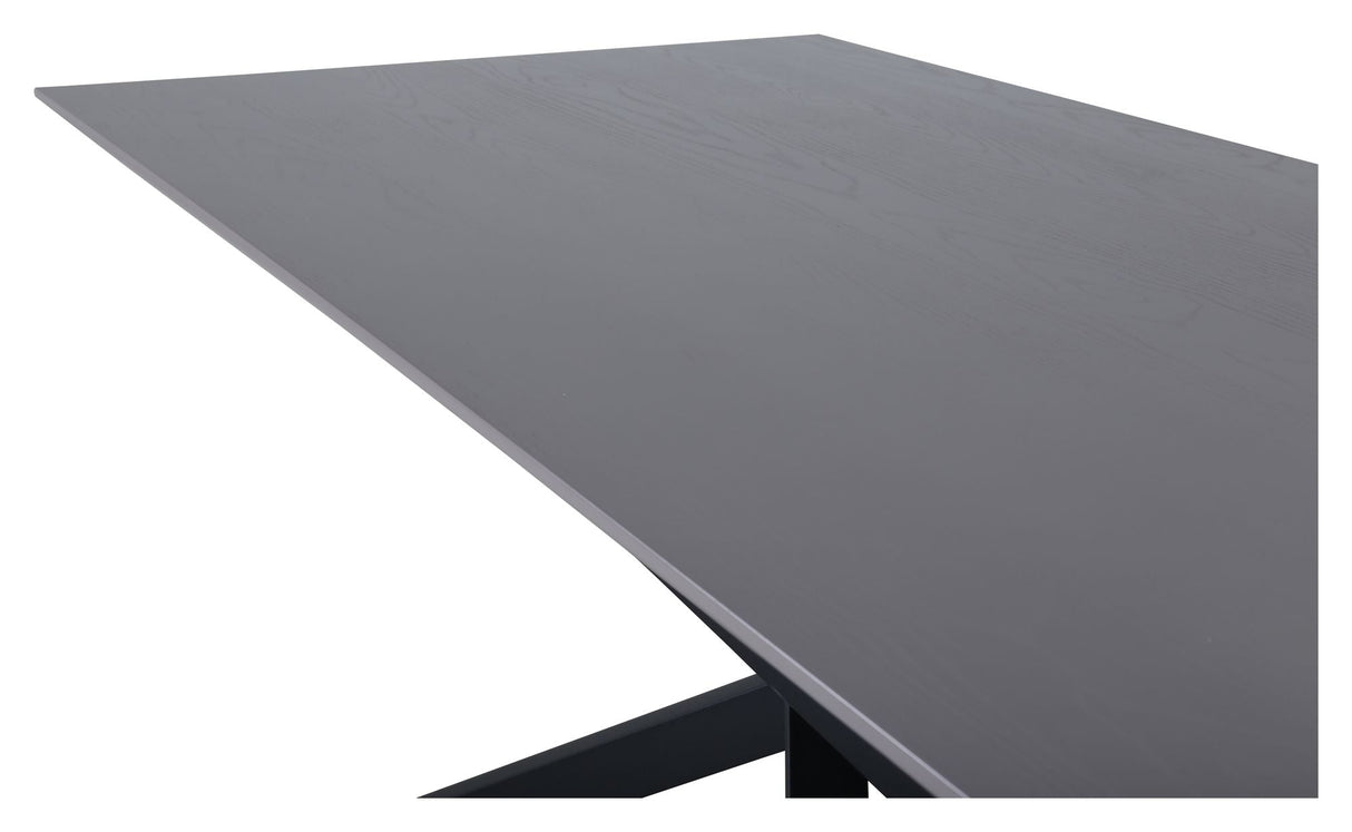 Piazza Dining Table, 190x90, Gray/Black