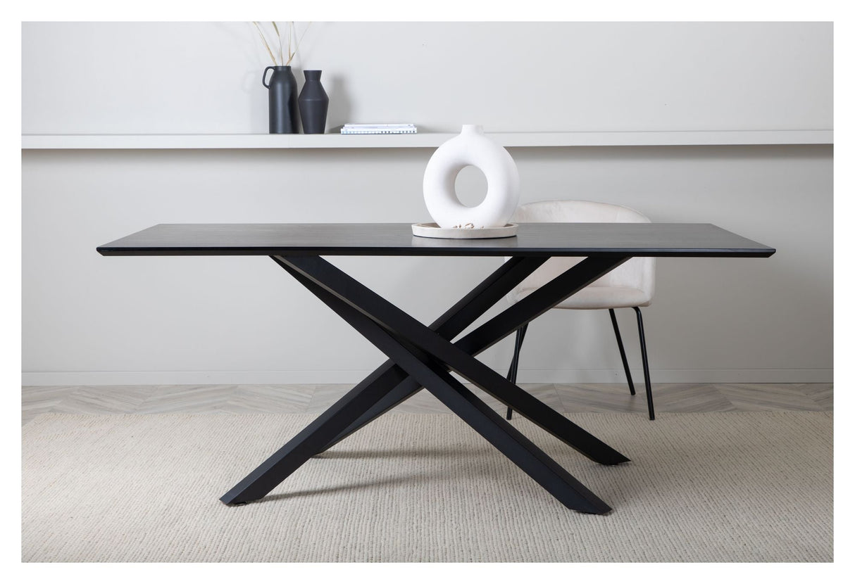 Piazza Dining table, 190x90, Black