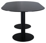 Pillan Dining Table Oval, Black, 180x100