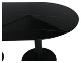 Pillan Dining Table Oval, Black, 180x100