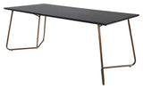 Pippi Dining Table, 190x90, Black/Copper