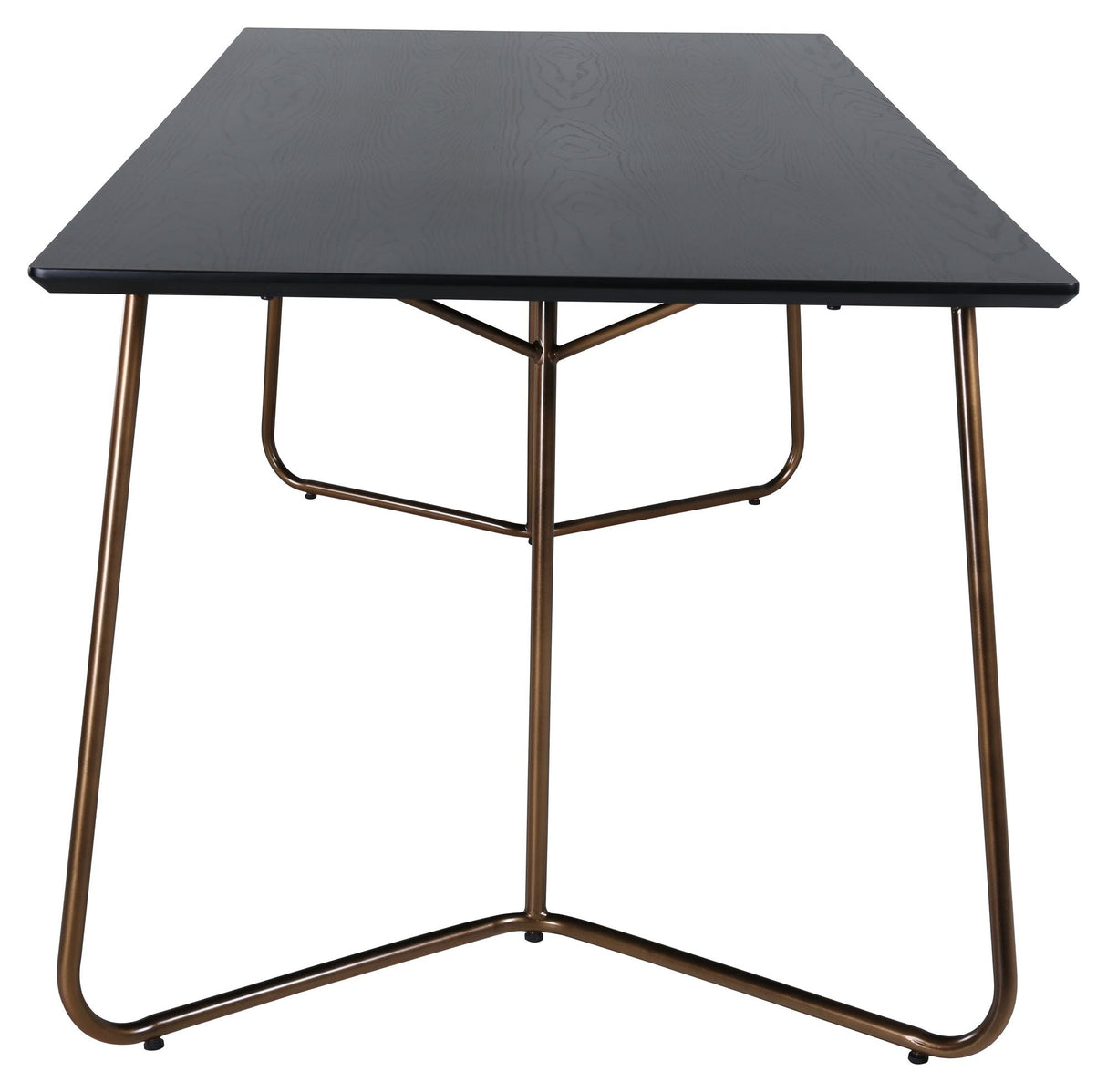 Pippi Dining Table, 190x90, Black/Copper