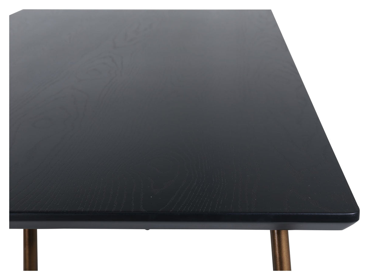 Pippi Dining Table, 190x90, Black/Copper