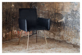 Pippi Dining Chair, Black Velour/Copper