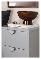 Piring Bedside Table - Light Gray