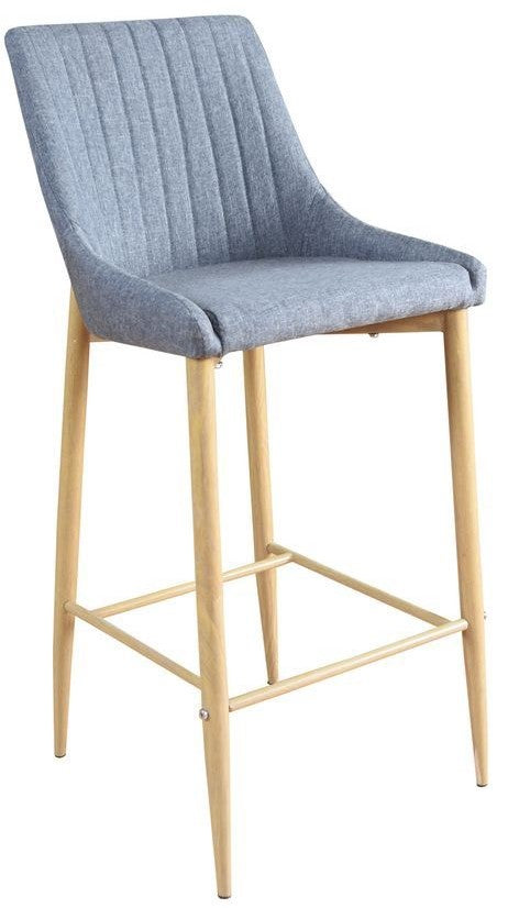 Plaza Barstool, Gray Fabric