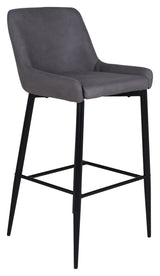 Plaza Barstool, Gray/Black