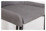 Plaza Barstool, Gray/Black