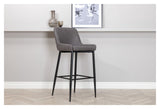 Plaza Barstool, Gray/Black