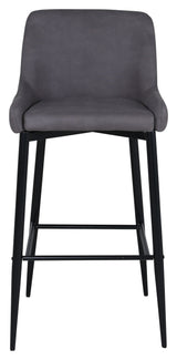 Plaza Barstool, Gray/Black