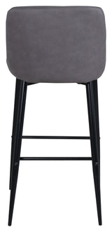 Plaza Barstool, Gray/Black