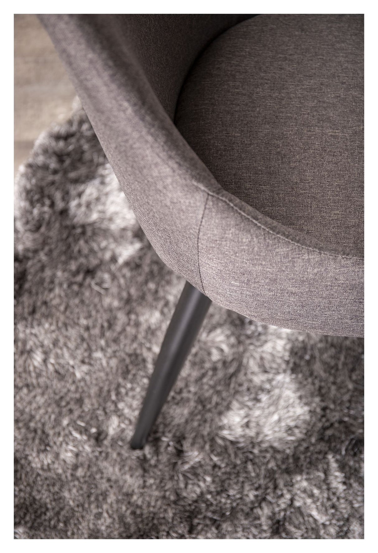 Plaza Dining Chair, Gray Fabric