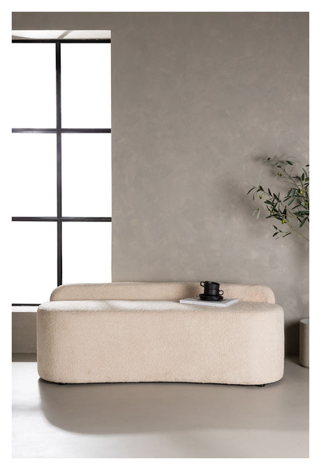 Pocatello 2-seater sofa - White Bouclé