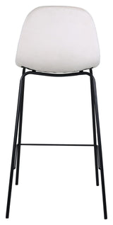 Polar Bar Chair, Beige Velvet/Black