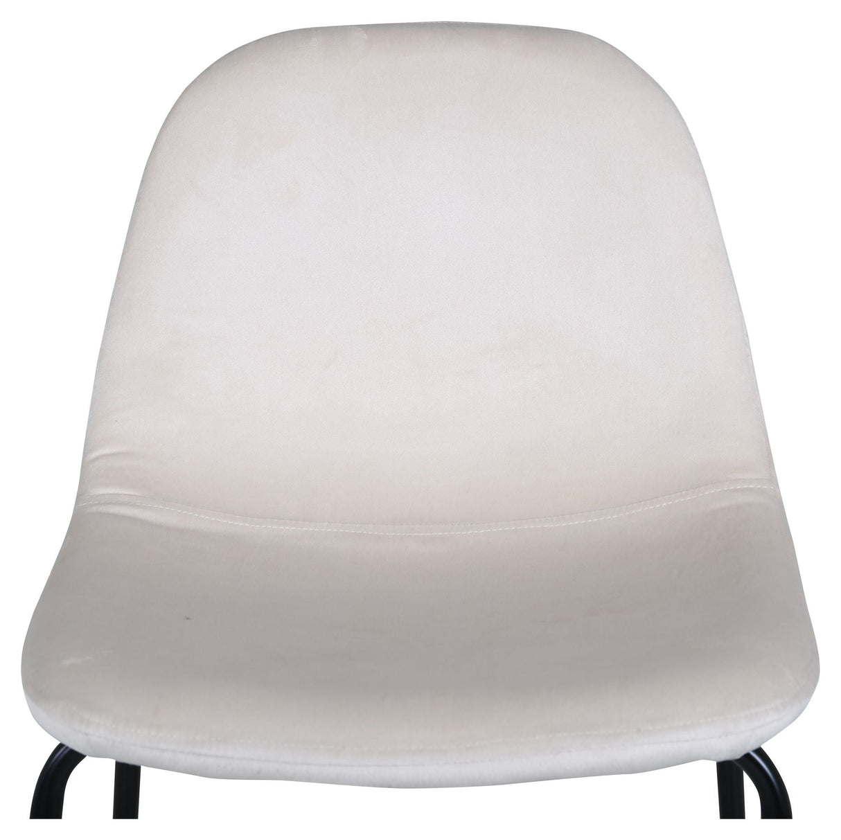 Polar Bar Chair, Beige Velvet/Black