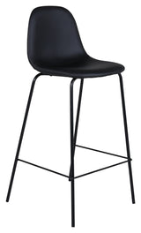 Polar Bar Chair, Black Leatherette