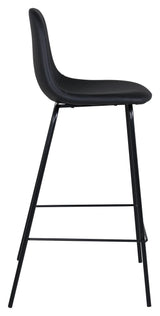 Polar Bar Chair, Black Leatherette