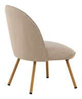 Polar Lounge Chair, Steel, Beige