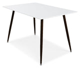 Polar Dining Table, Black & White, 120x75