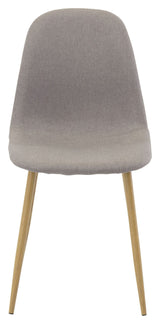 Polar Dining chair, Gray, Oak metal legs