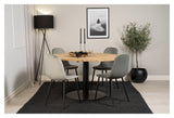 Polar Dining Chair, Gray Velvet