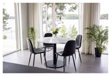 Polar Dining Chair, Black Leatherette