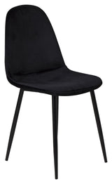 Polar Dining Chair, Black Velvet