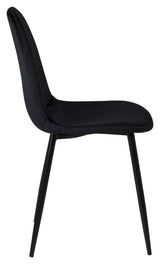 Polar Dining Chair, Black Velvet