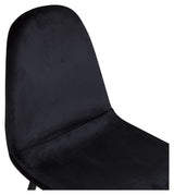 Polar Dining Chair, Black Velvet