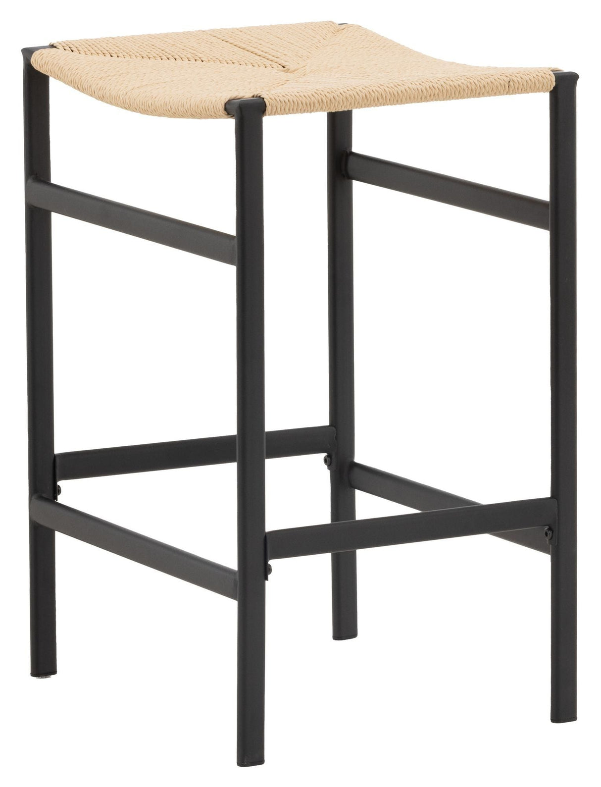 Polly Barstool, Black, Rubber Tree