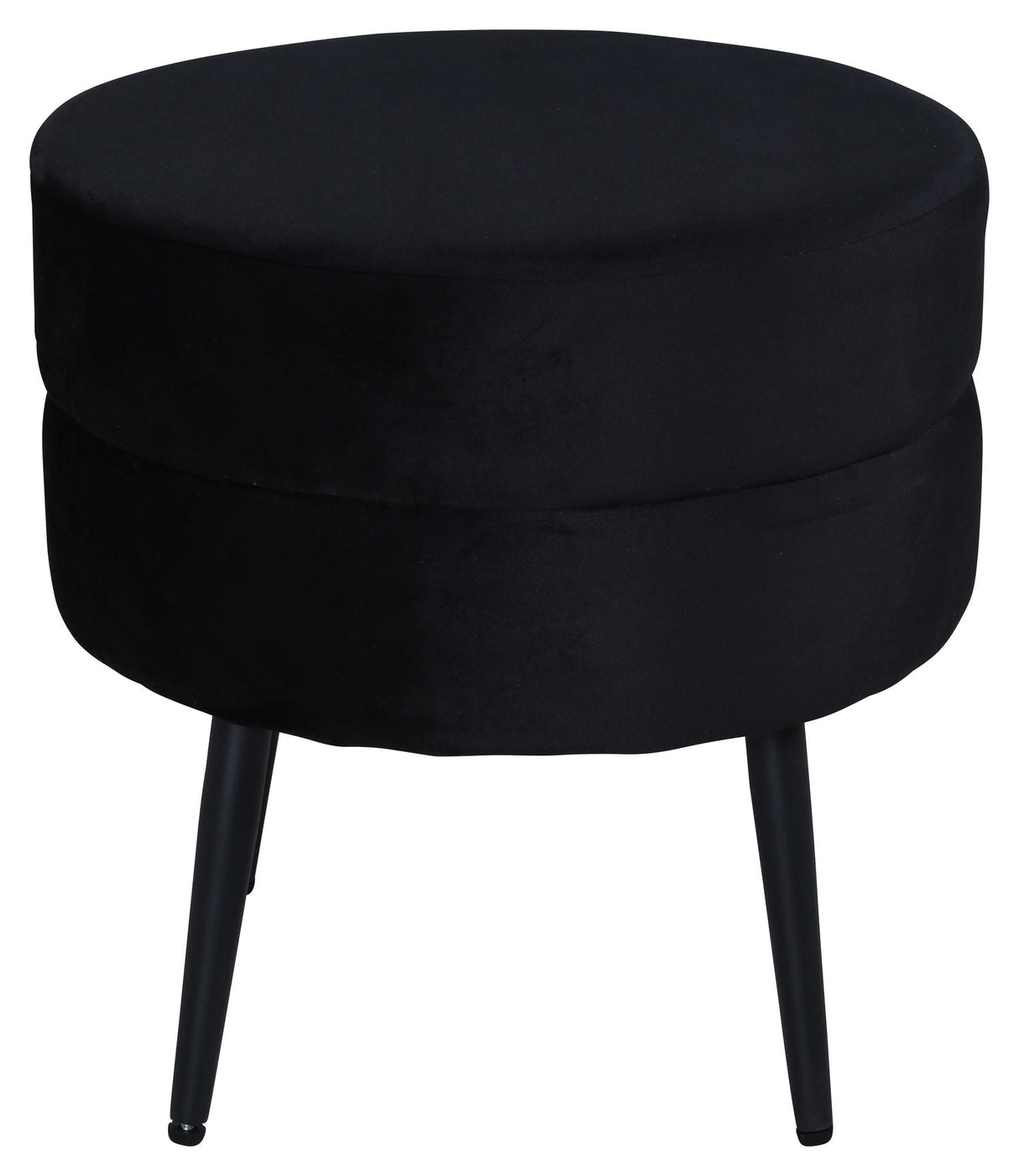 Pot Pouf, Black Velvet