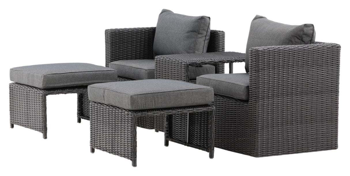 Quad Lounge Set - Black Merge