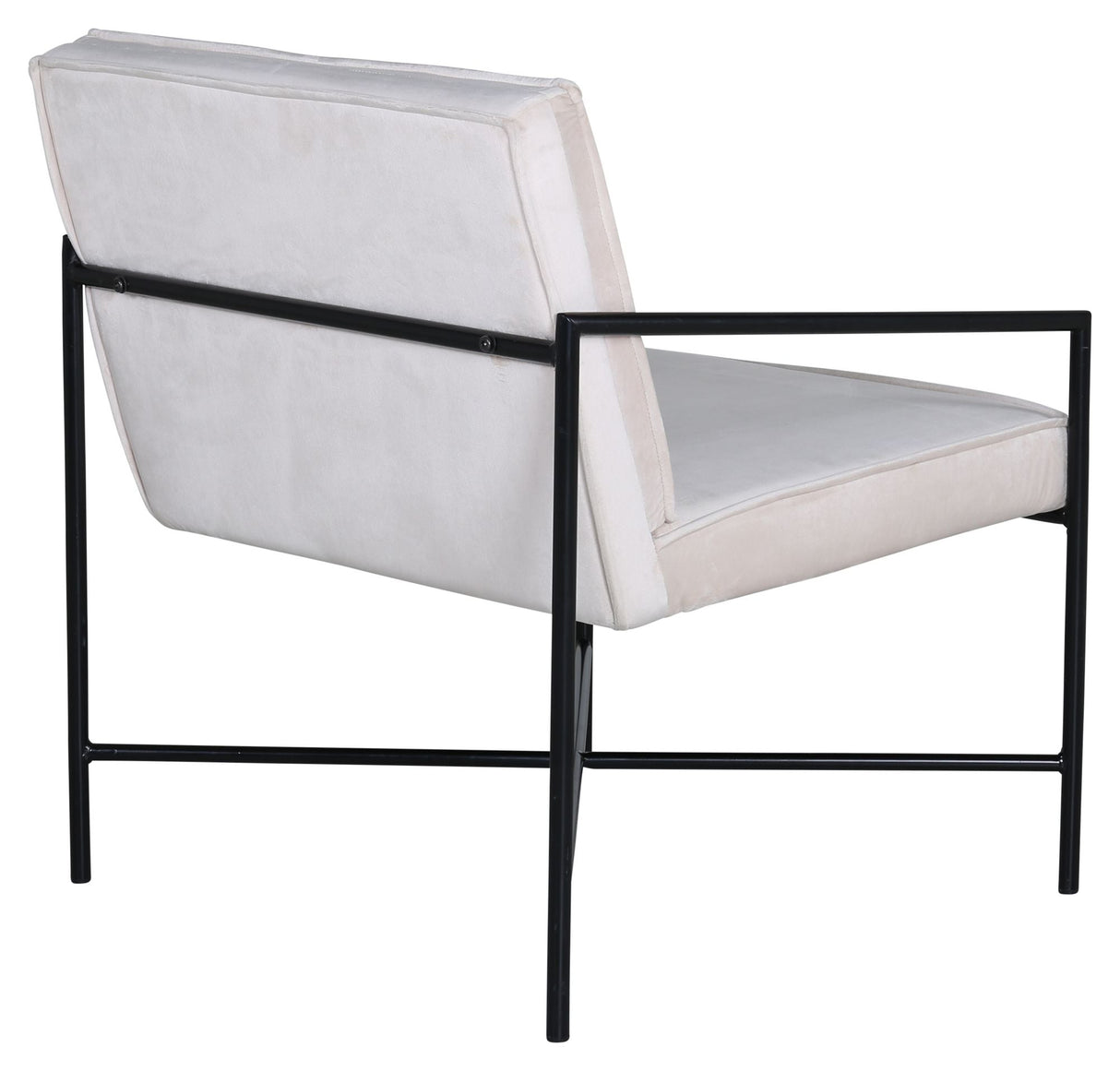 Rakel Lounge Chair, Beige Velour