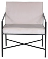 Rakel Lounge Chair, Beige Velour