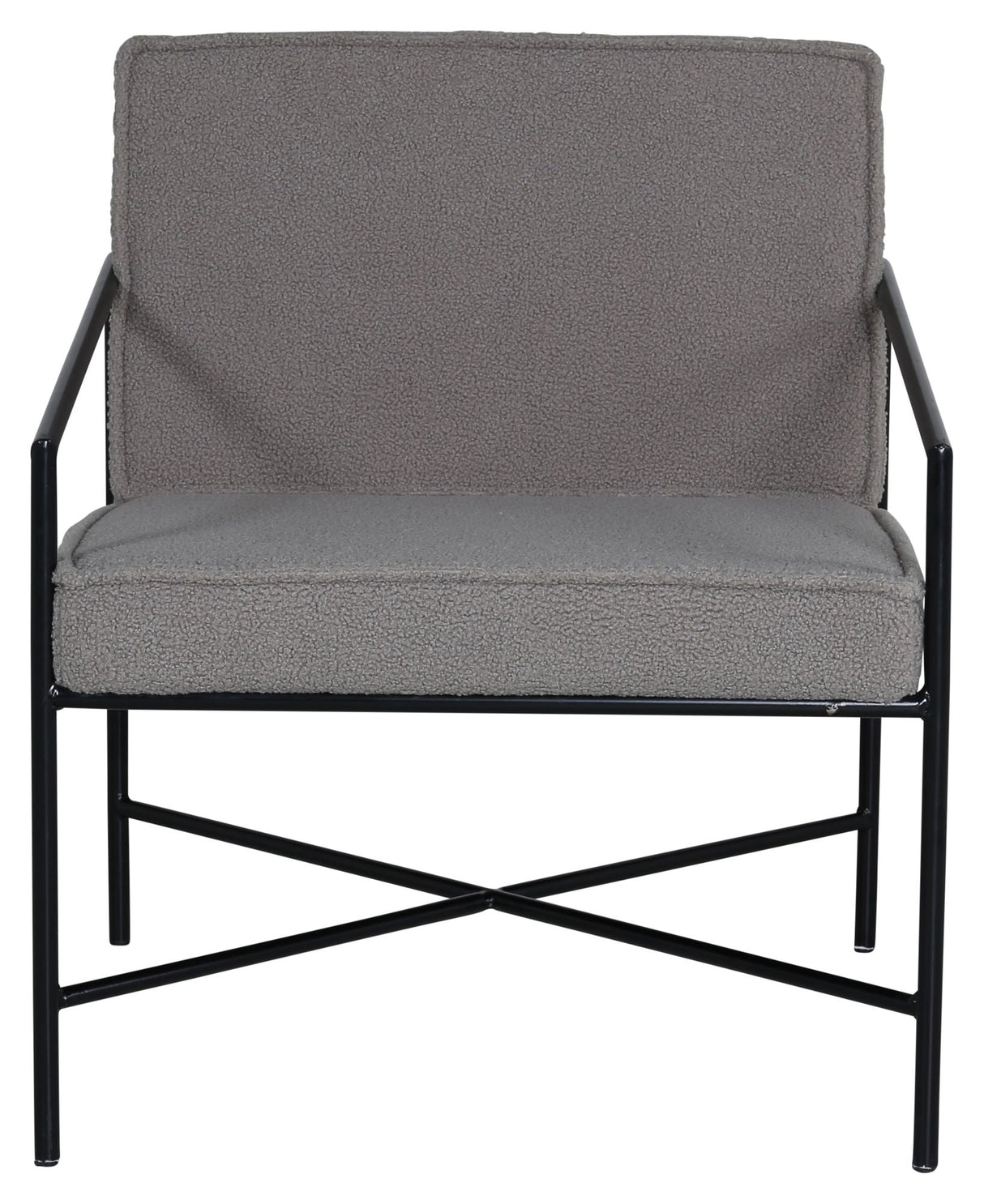 Rakel Lounge Chair, Gray Teddy