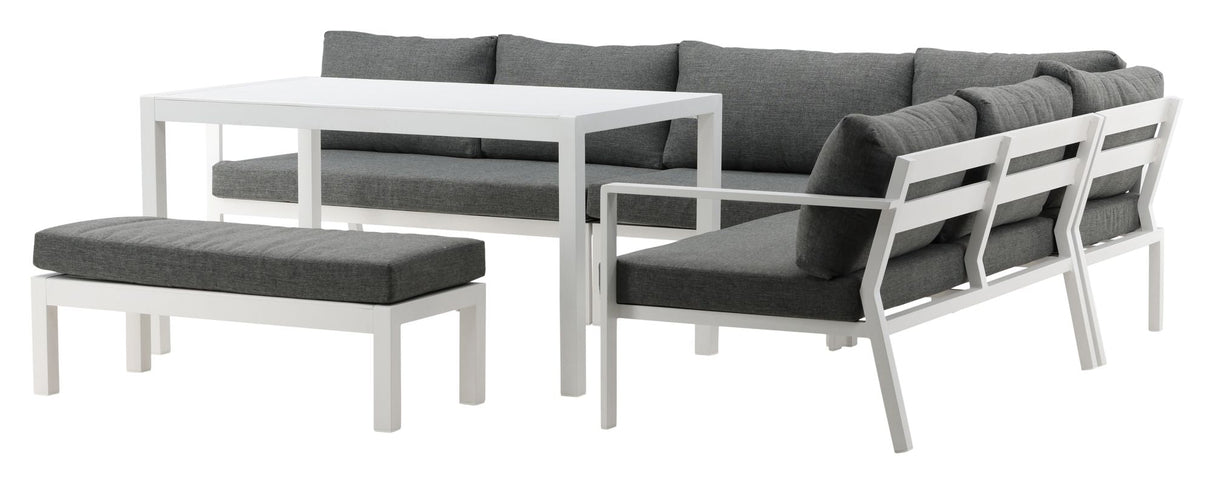 Ramos Lounge Bed - White/Gray